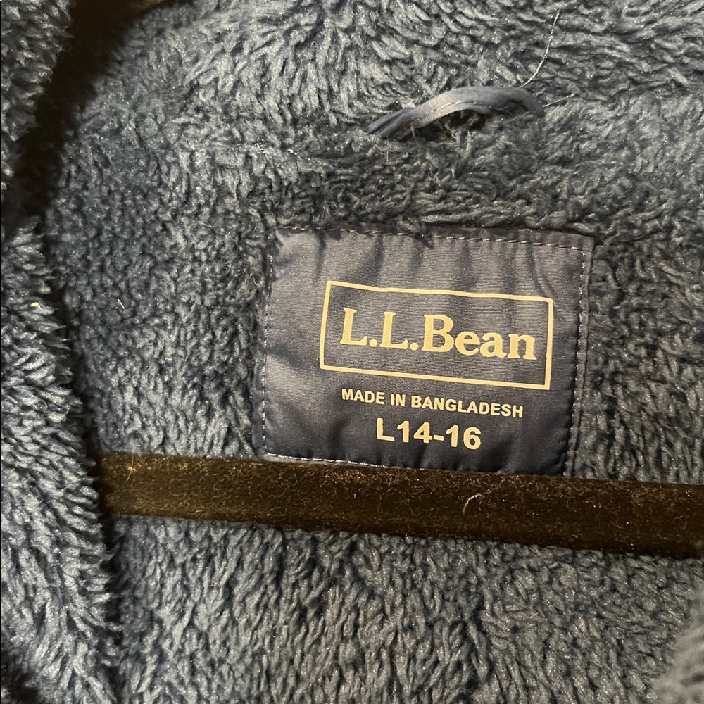 LL Bean Kids Down Puffer Sz L 14-16 - Picture 3 of 7
